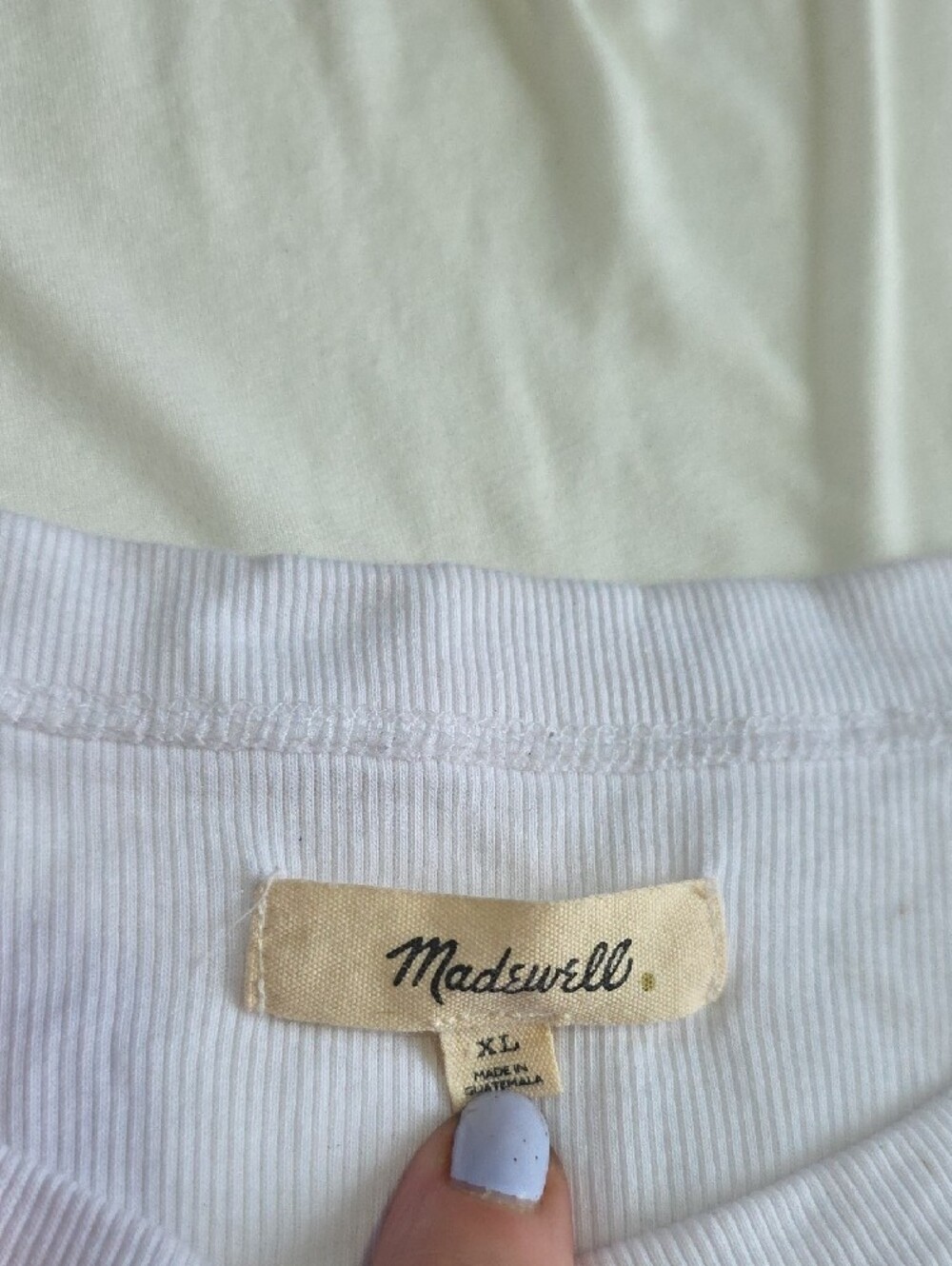 Madewell White Ribbed Tank Top - Picture 2 of 6